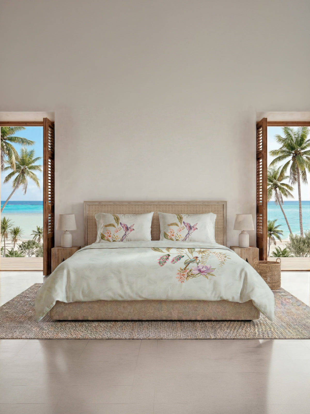 Heckettlane Dekbedovertrek Katoen Guadeloupe Mint Green