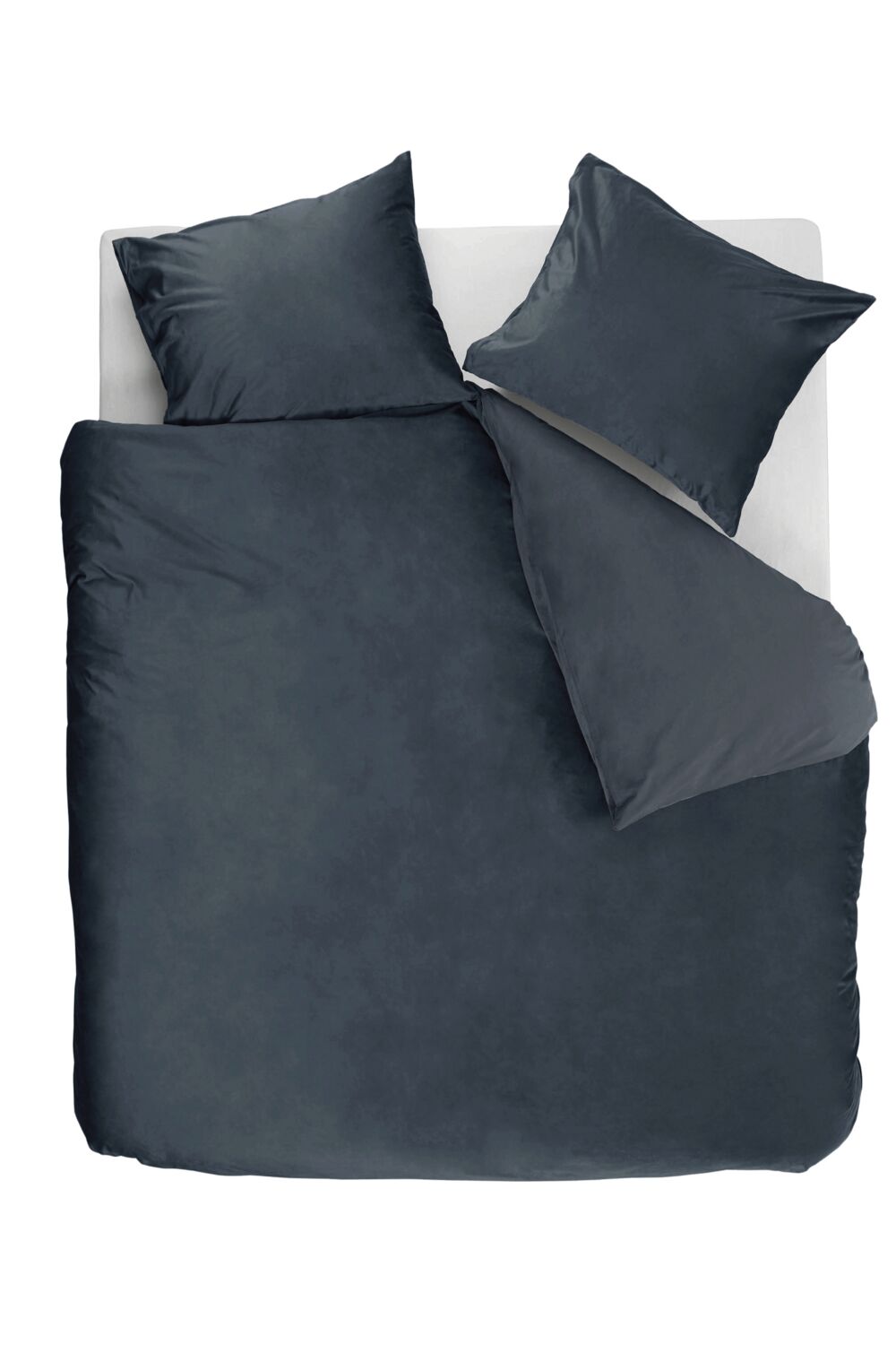 Ambiante dekbedovertrek Velvety, blauw
