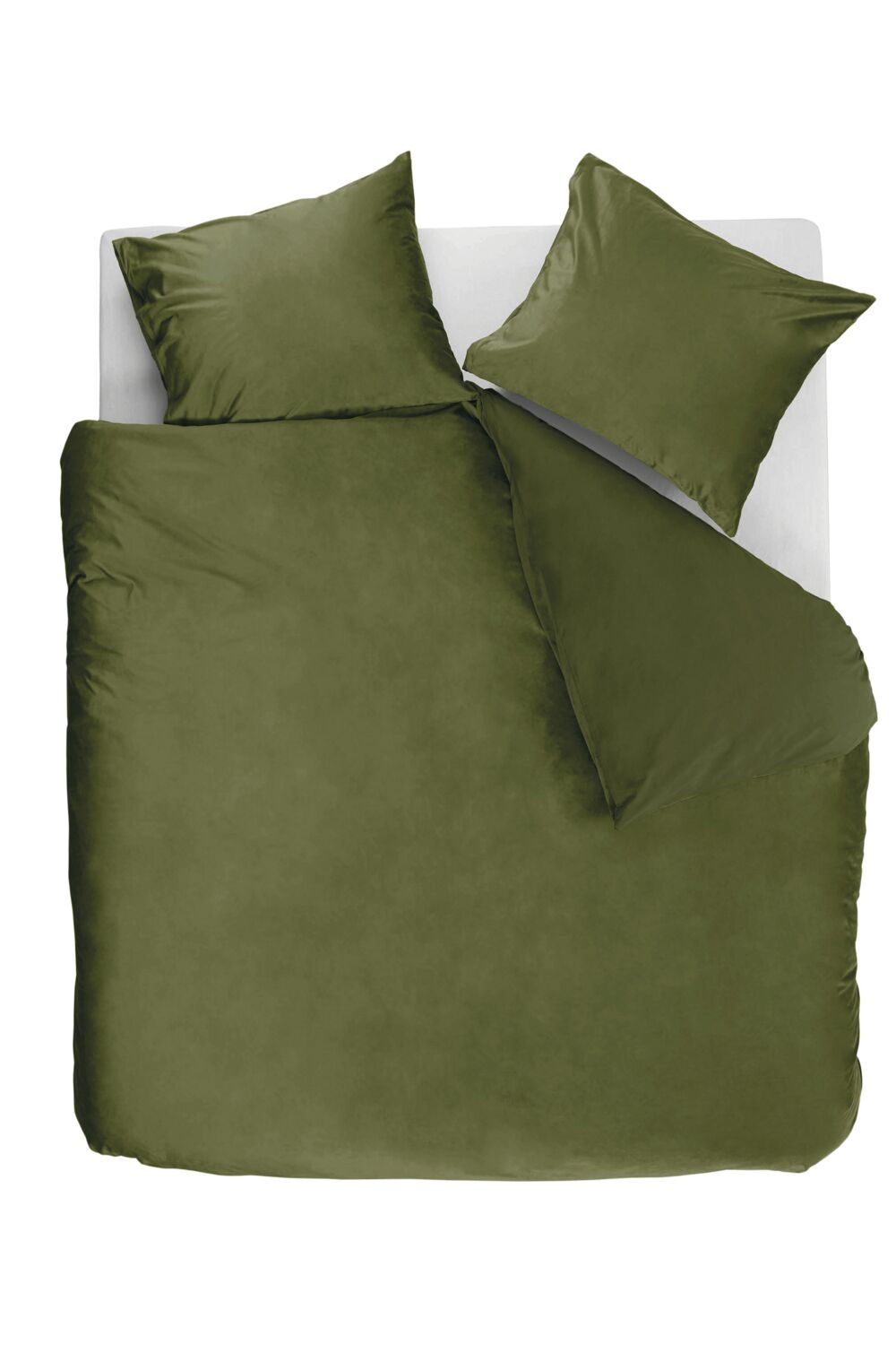 Ambiante dekbedovertrek Velvety, groen