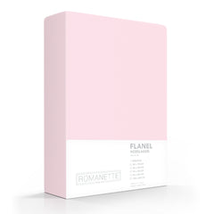 Romanette Hoeslaken Flanel Rose