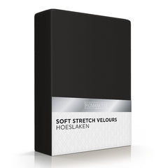Romanette Hoeslaken Velours Zwart
