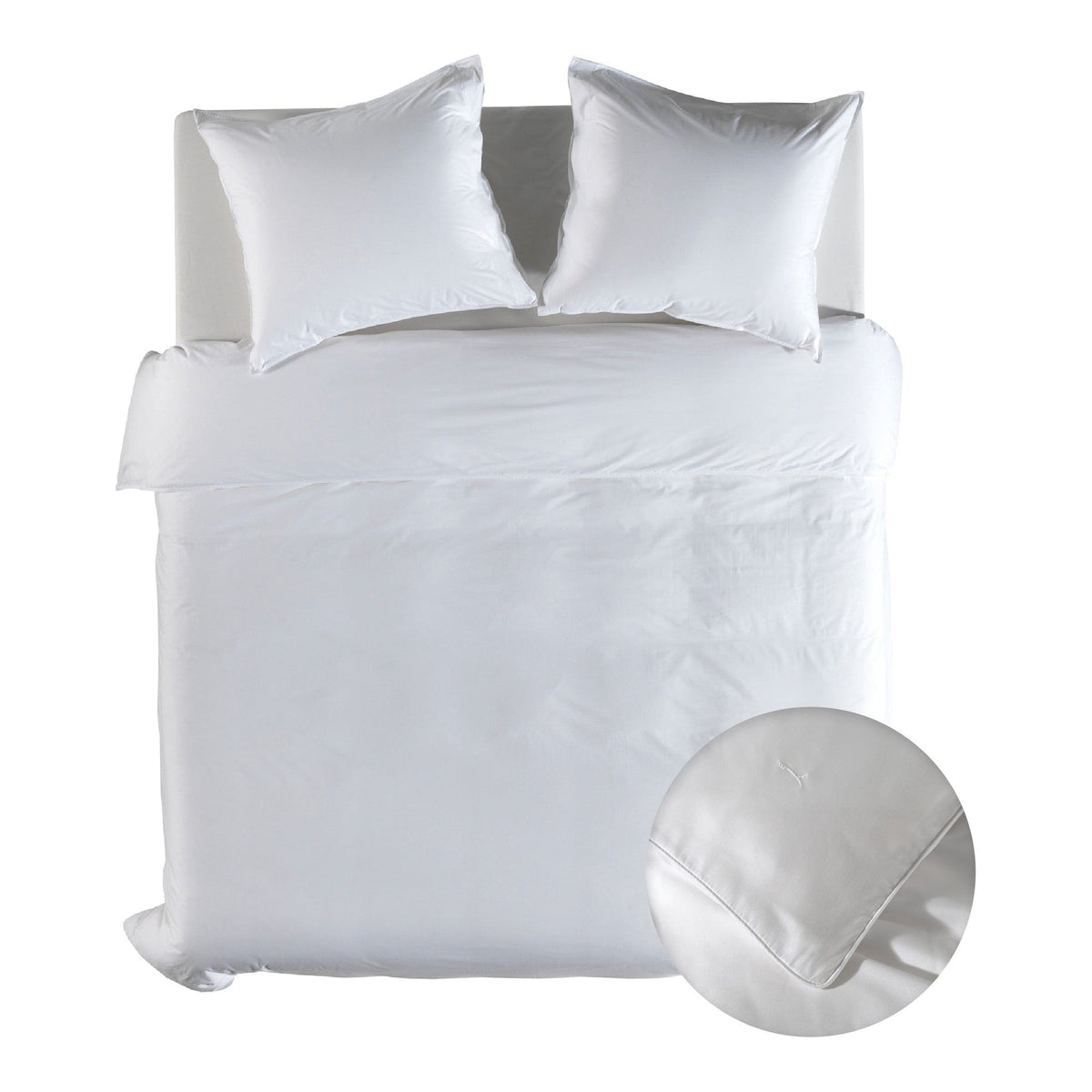 Yellow dekbedovertrek Suite New York Blanc de Blanc lyocell