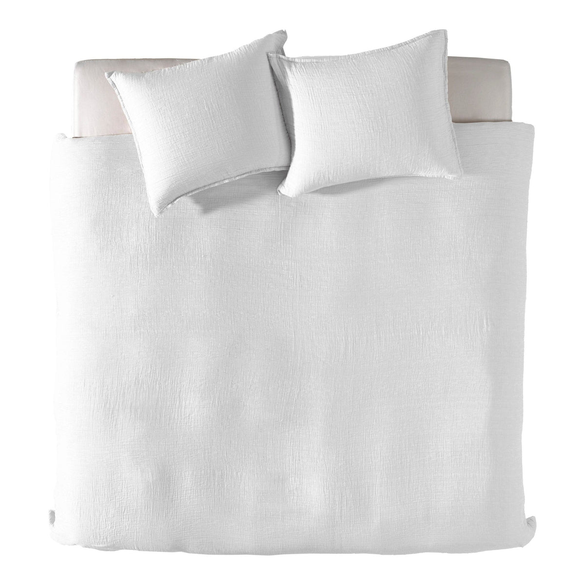 Yellow dekbedovertrek Garza Bright White mousseline