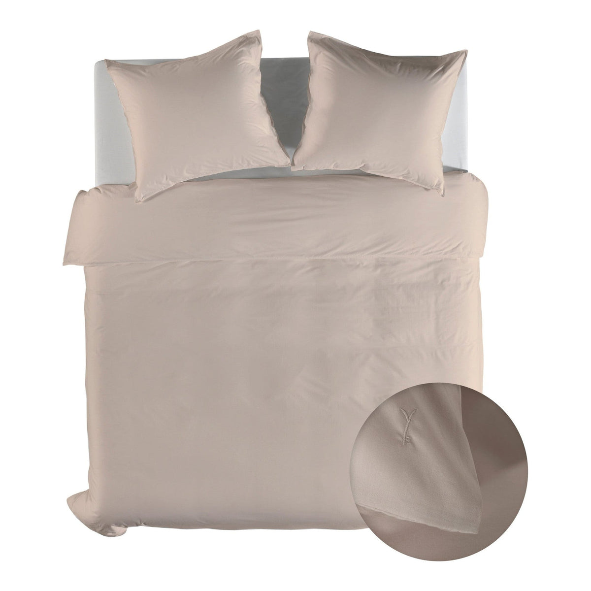 Yellow dekbedovertrek Suite Mumbai Dollar Sand katoen percale