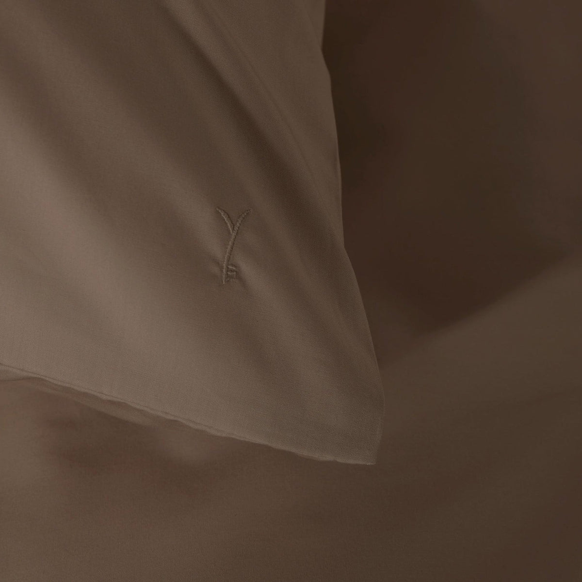 Yellow dekbedovertrek Suite Mumbai Plaza taupe katoen percale