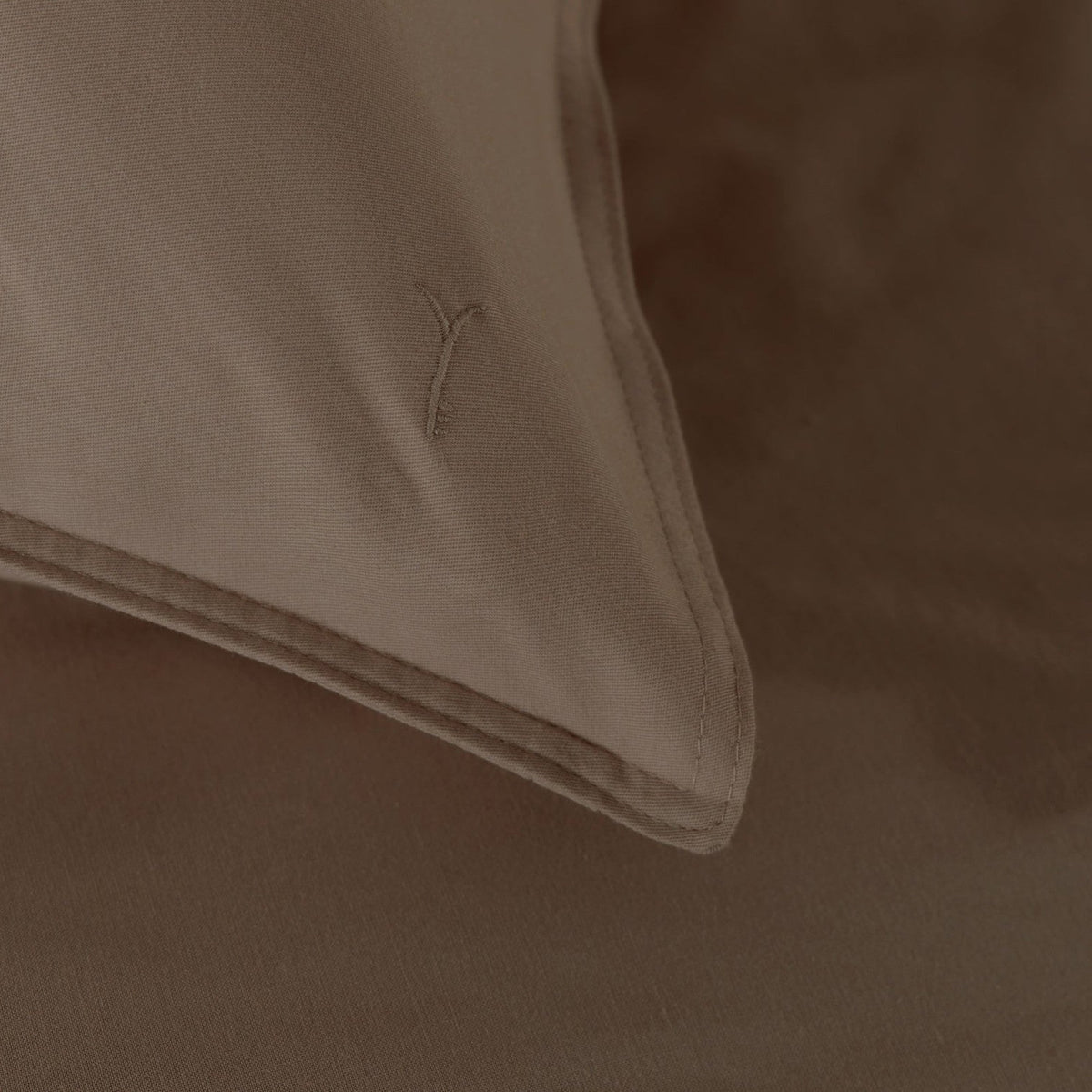 Yellow dekbedovertrek Suite Zermatt Plaza taupe katoen-twill
