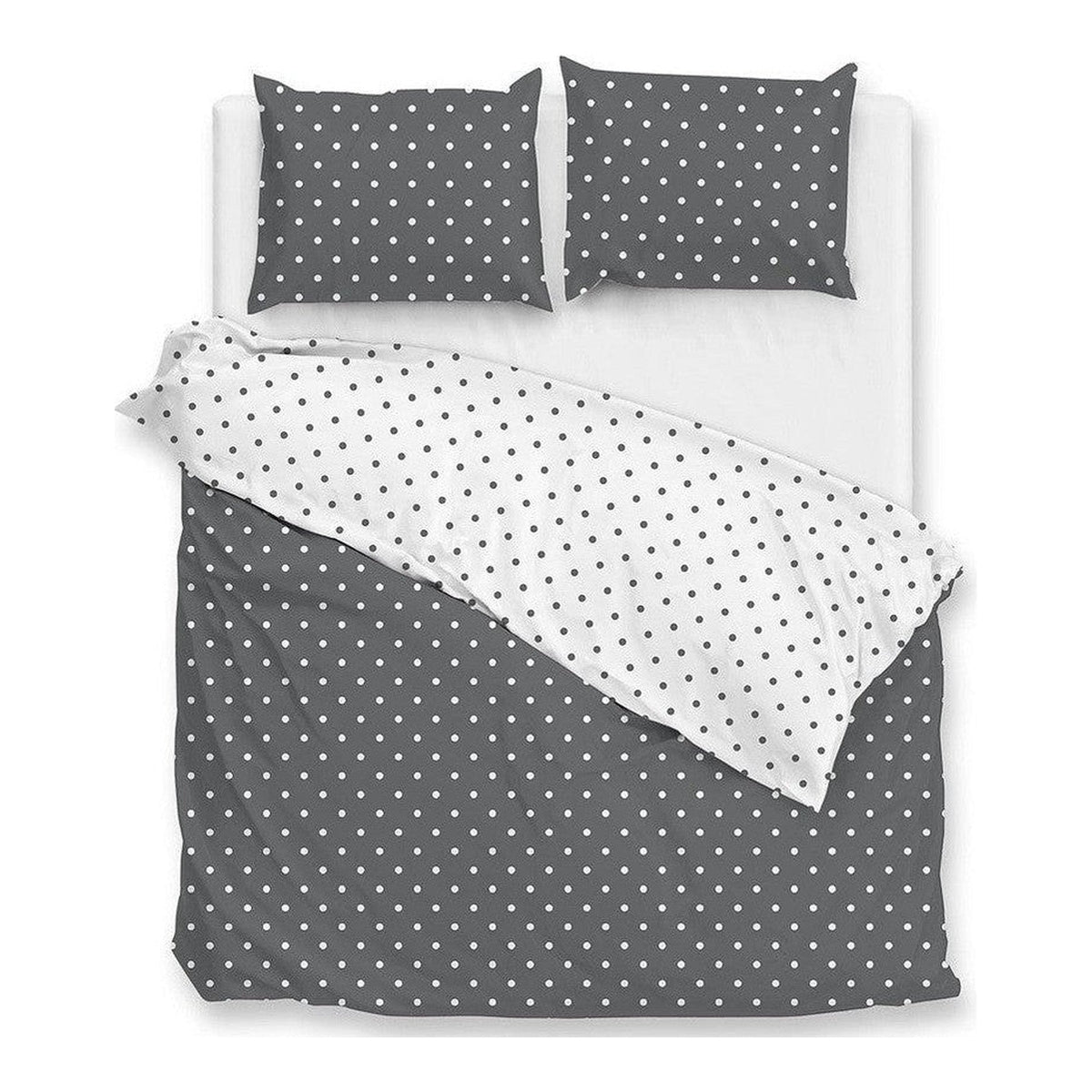 Zo Home dekbedovertrek katoen Punta di Cotone Pewter Grey