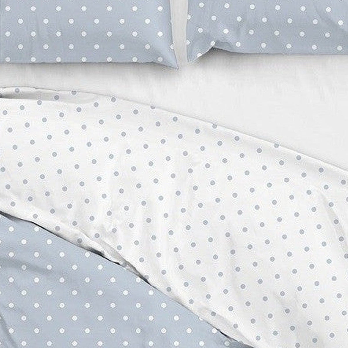 Zo Home dekbedovertrek katoen Punta di Cotone Powder Blue