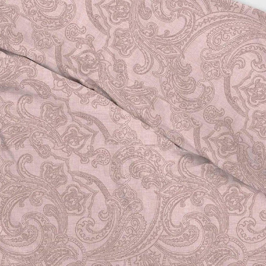 Zo Home Dekbedovertrek Katoen Paisley di Lino Shell Nude