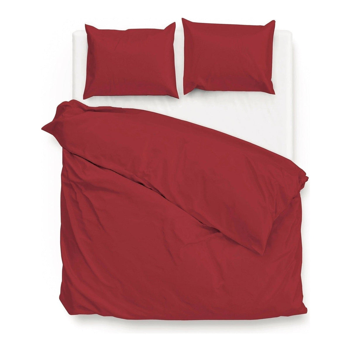 Zo Home dekbedovertrek satijn Satinado Spicy Red