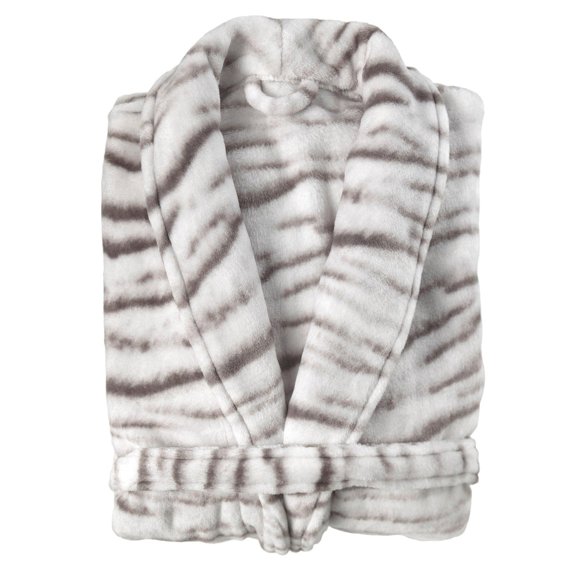 Zo Home Badjas Siberian-White-Tijger Grey polyester