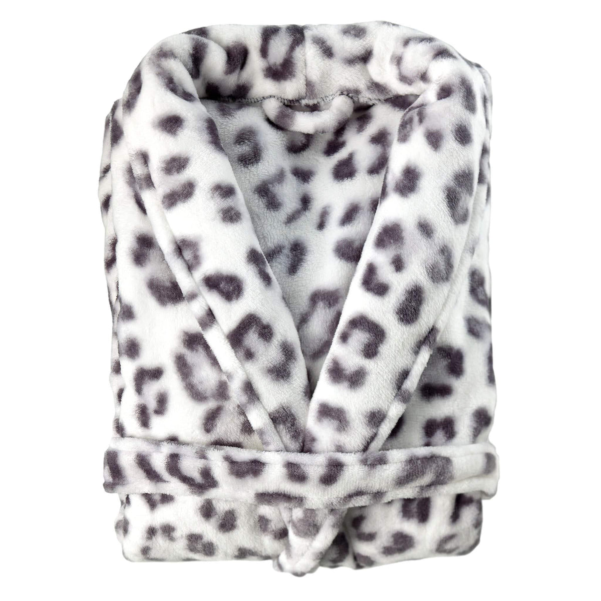 Zo Home Badjas Snow-Leopard Grey polyester